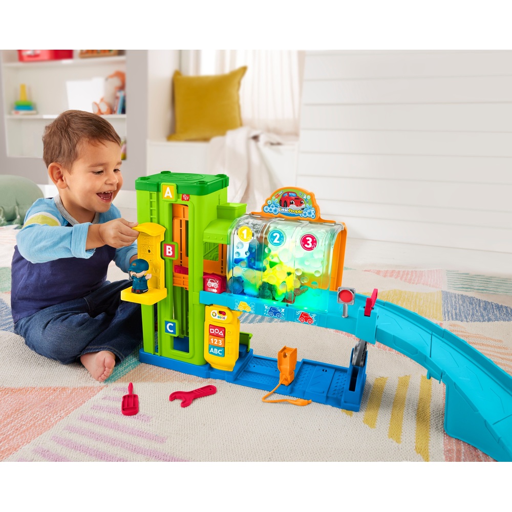 Little People Light-Up Learning Garage Playset