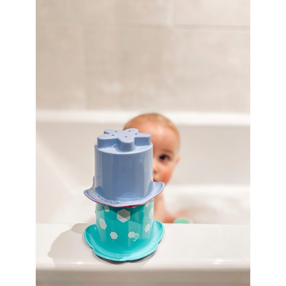 Nuby Stacking Cups 5 pack Bath Set Smyths Toys UK