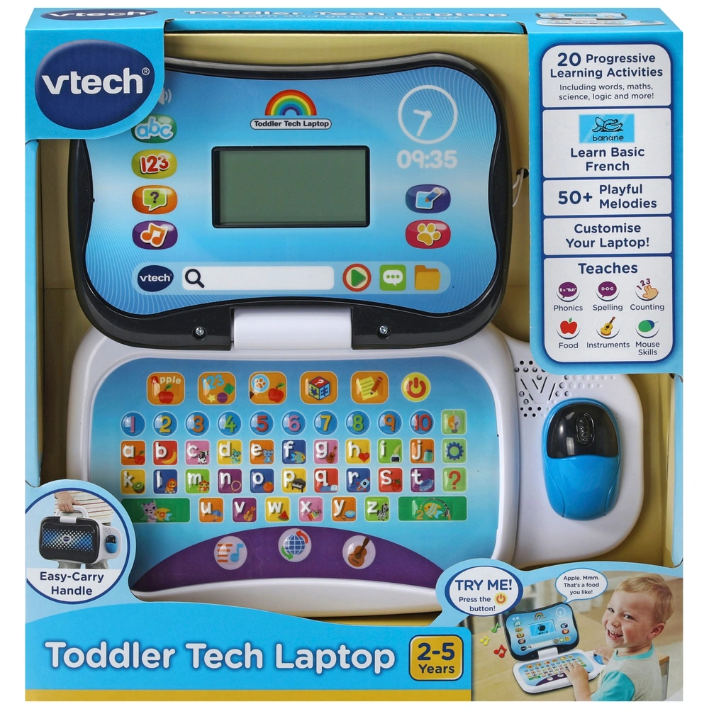VTech Toddler Tech Laptop White Smyths Toys UK