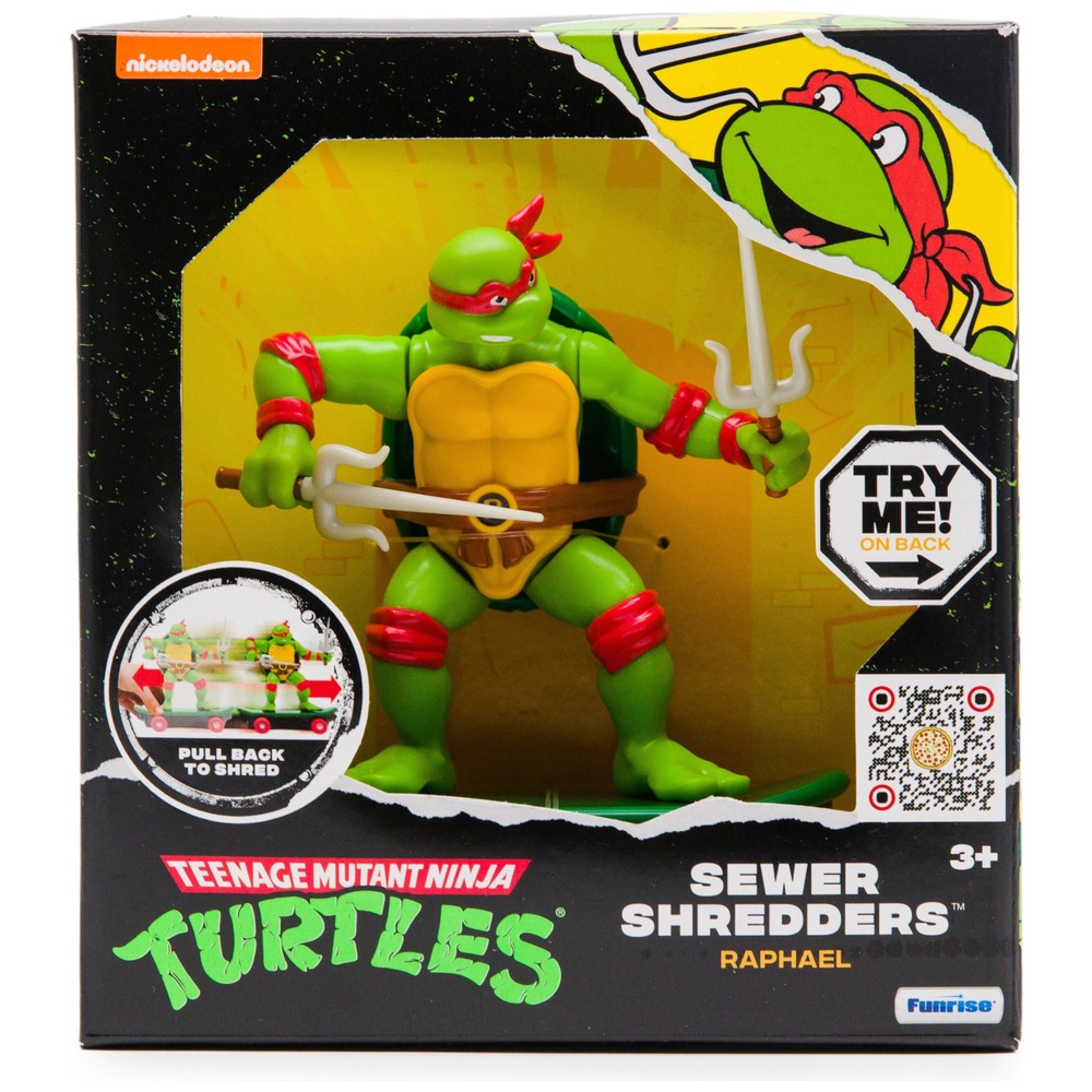 Teenage Mutant Ninja Turtles Sewer Shredders Figur Raphael | Smyths ...