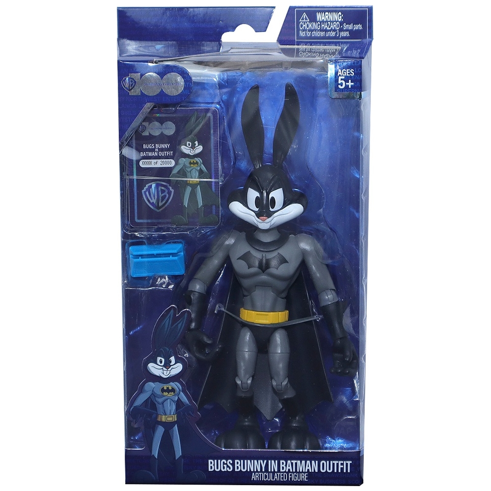 Warner Brothers 100 18cm Bugs Bunny in Batman Outfit Action Figure ...