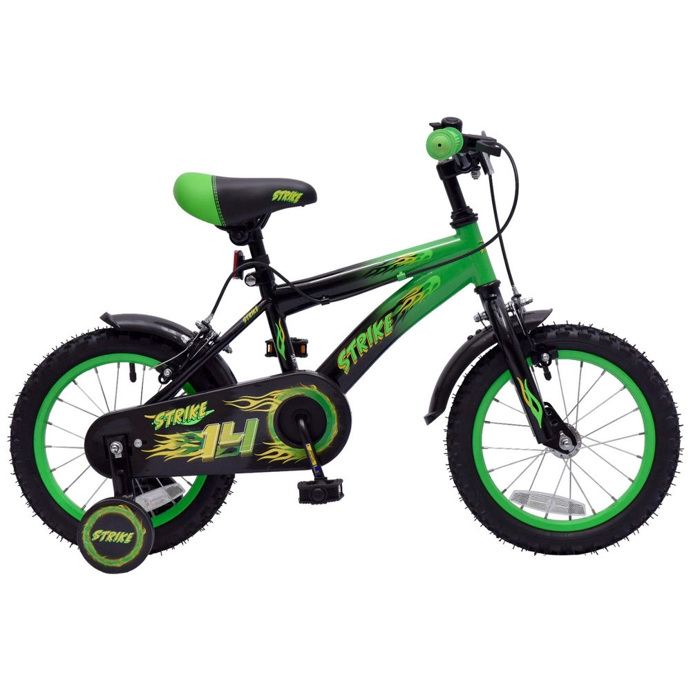 14 Inch Strike Bike Green Smyths Toys UK