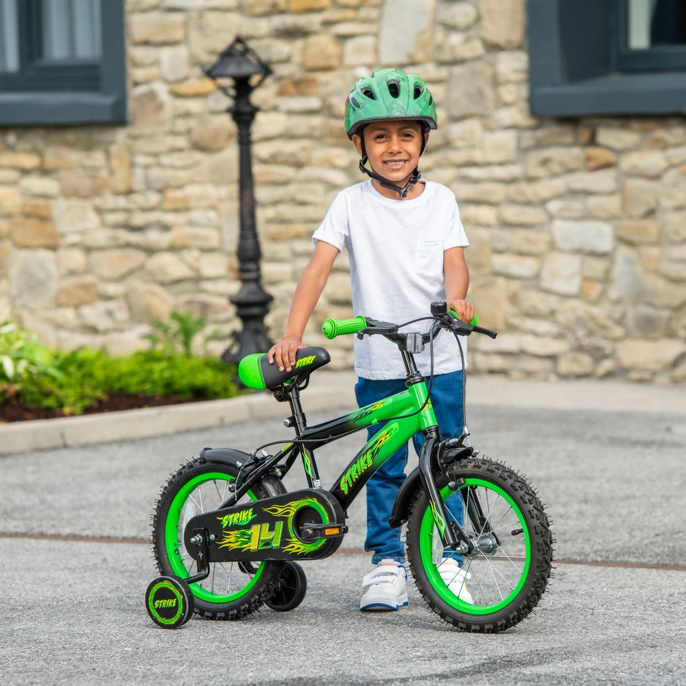 14 Inch Strike Bike Green Smyths Toys UK