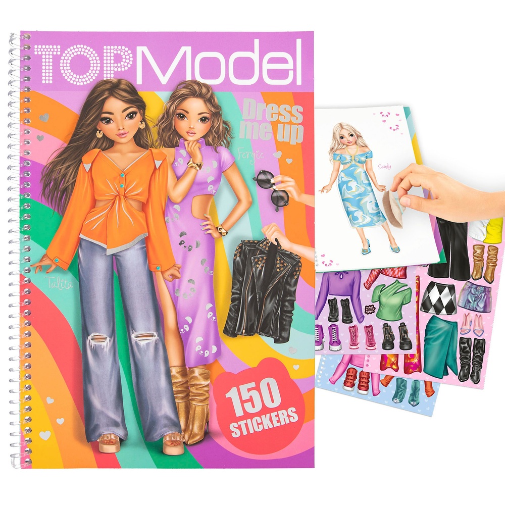 TOPModel Dress Me Up Big Cut Out Sticker Book | Smyths Toys UK