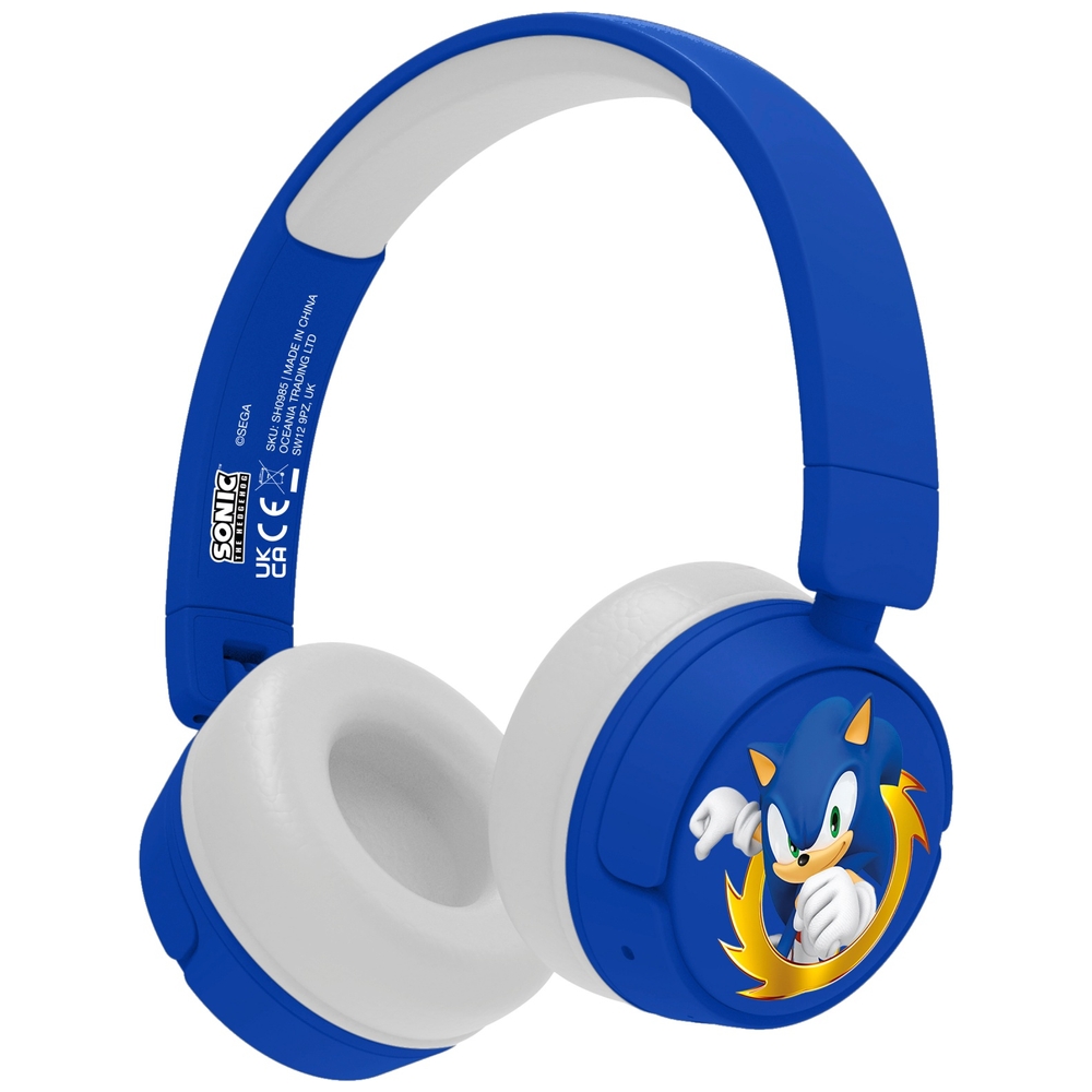 Sonic the Hedgehog Kids’ Wireless Bluetooth Headphones Blue | Smyths ...