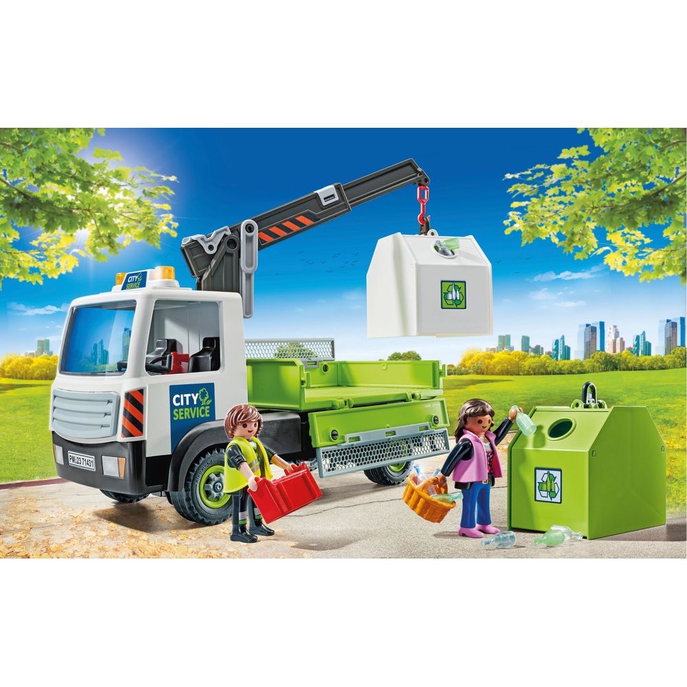 Promo Playmobil camion de recyclage chez Intermarché