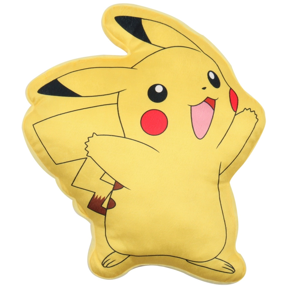 Offizielles Pokémon Pikachu Kissen – 40x40 Cm, Flauschig Weich, Mit Stickerei, Für Fans & Deko