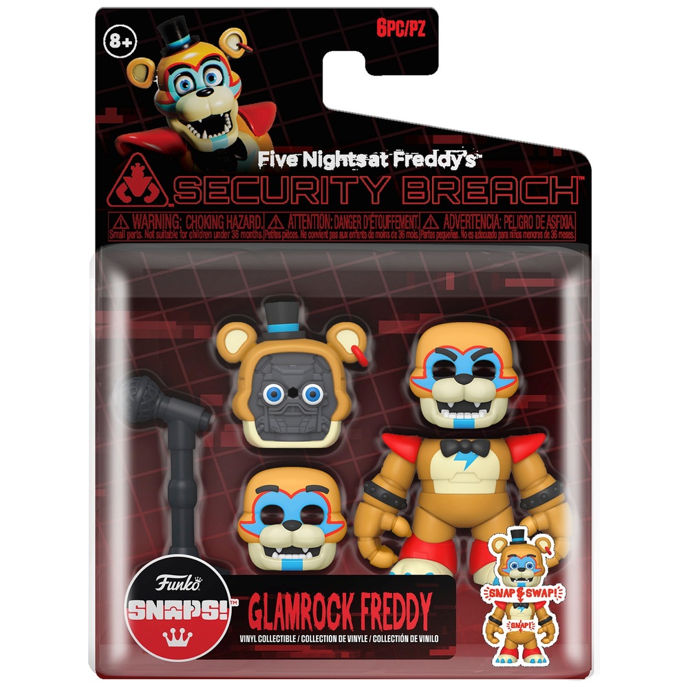 Funko Snaps! Five Nights at Freddy’s: Glamrock Freddy Figure | Smyths ...