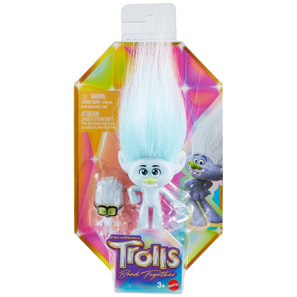 Trolls 3 Band Together Guy Diamond and Tiny Diamond Small Doll | Smyths ...