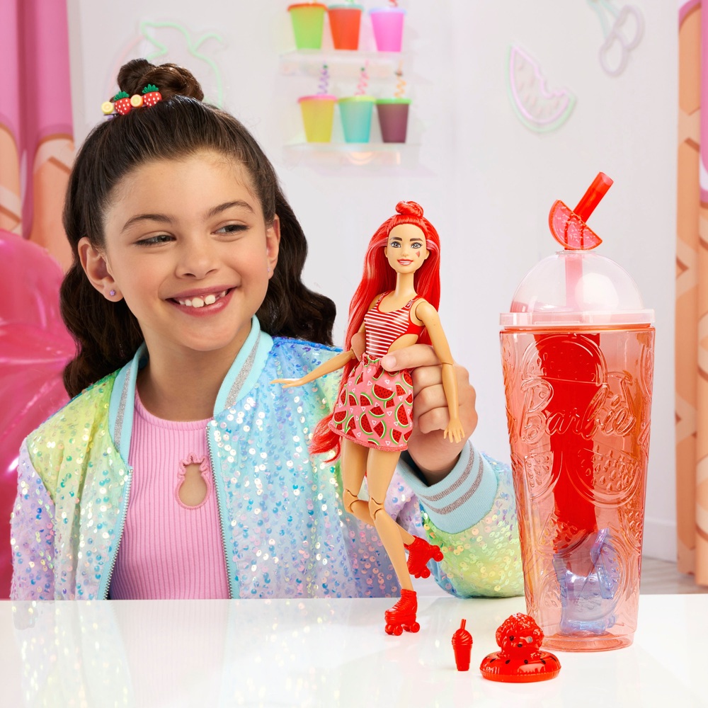 Barbie Pop Reveal Fruit Series - Watermelon Crush Scented Doll & Surprises