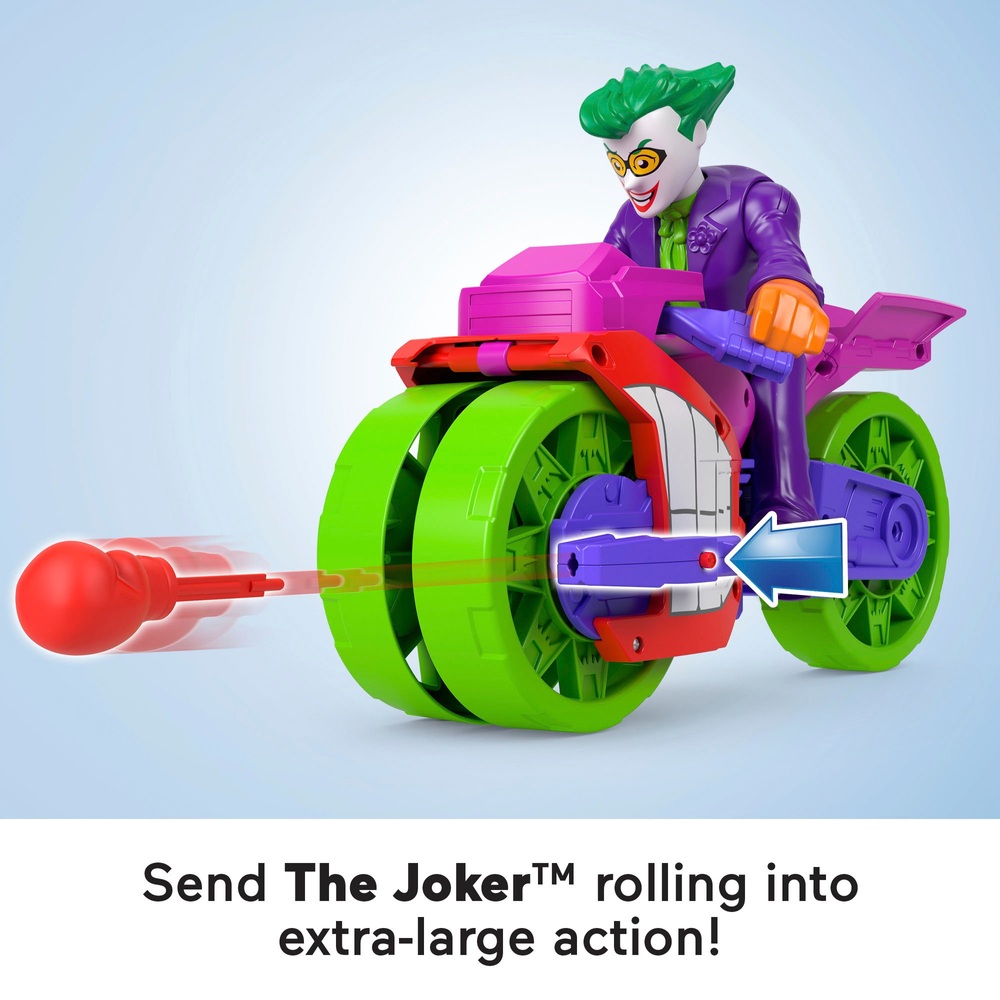 Imaginext DC Super Friends The Joker XL Figure and Laff Cycle Vehicle ...