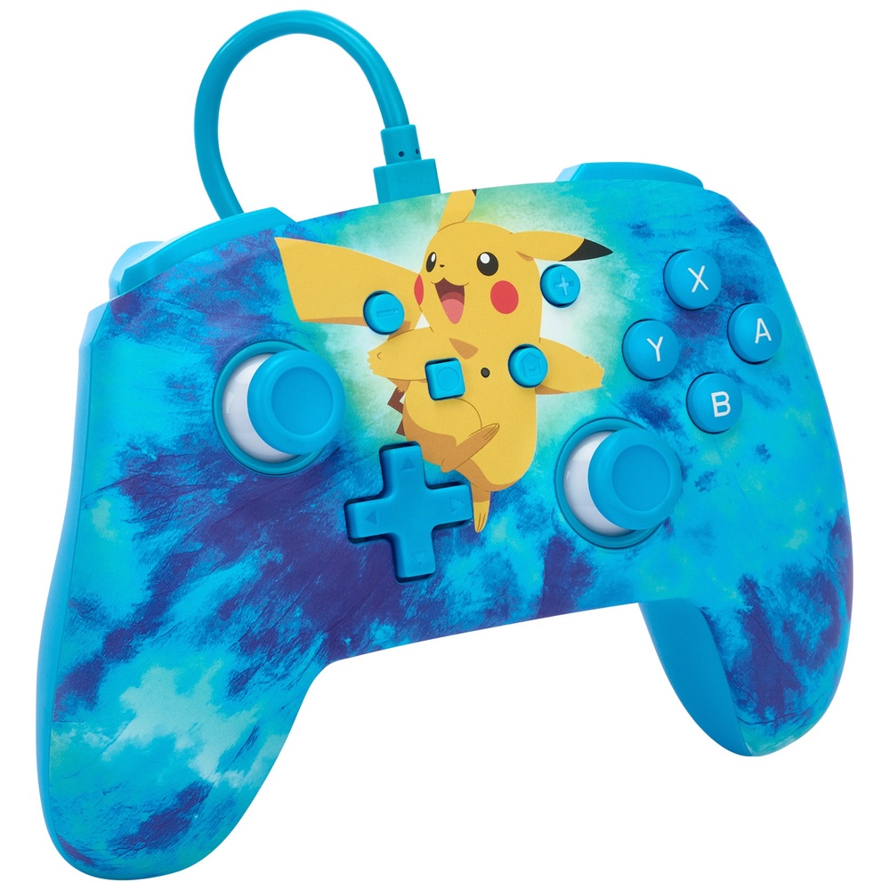 PowerA Enhanced Wired Controller for Nintendo Switch Tie Dye Pikachu