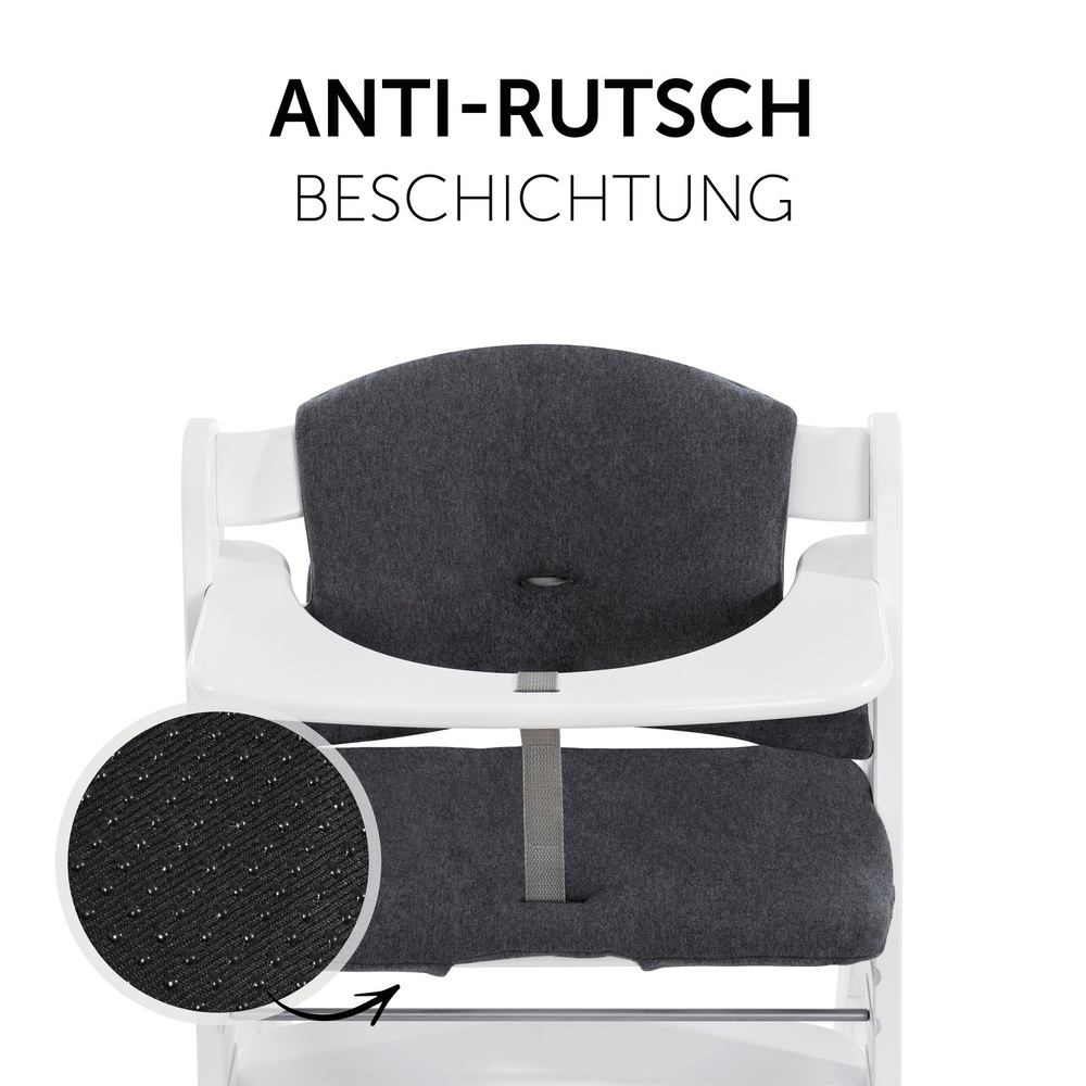 Hauck Alpha Plus Childwood Hochstuhl Sitzkissen - Jersey Grey Verkleinerer  Sitzkissen Verkleinerer