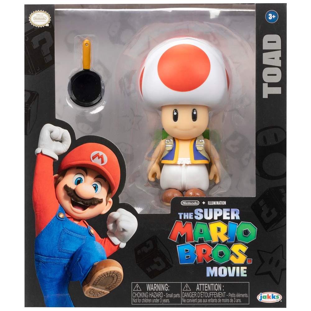 Jakks Pacific Super Mario Movie Toad 5-in Action Figure, 46% OFF