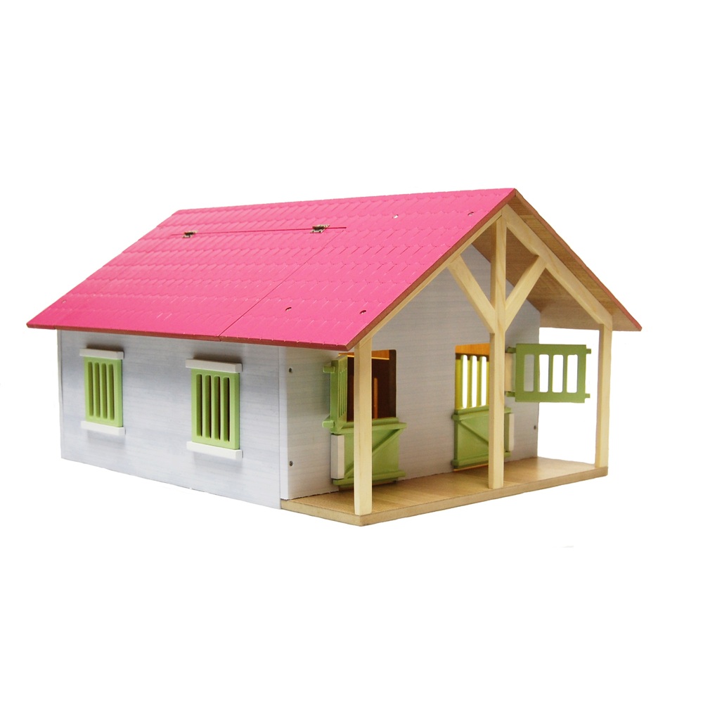 124 Wooden Horse Stable Set Smyths Toys UK