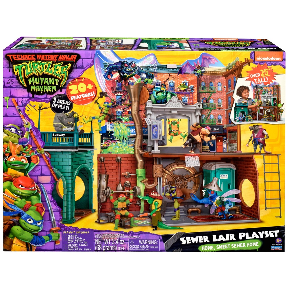 Turtles secret sewer lair on sale playset