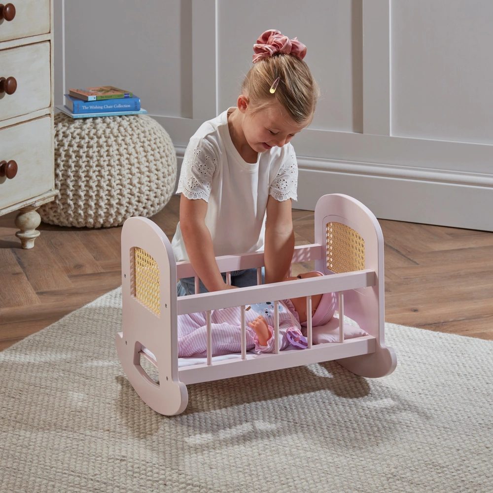 Carry Cot Aldi Dolls Cot Ivy Lily Wooden Baby Doll Rattan Cradle