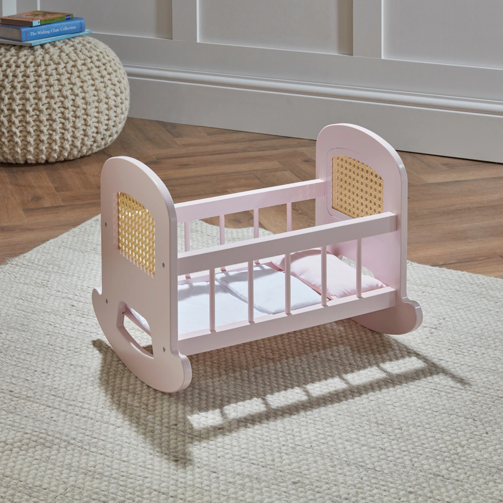 HOT Doll Cradle Wooden Baby Doll Nursery Set Ivy Lily Wooden