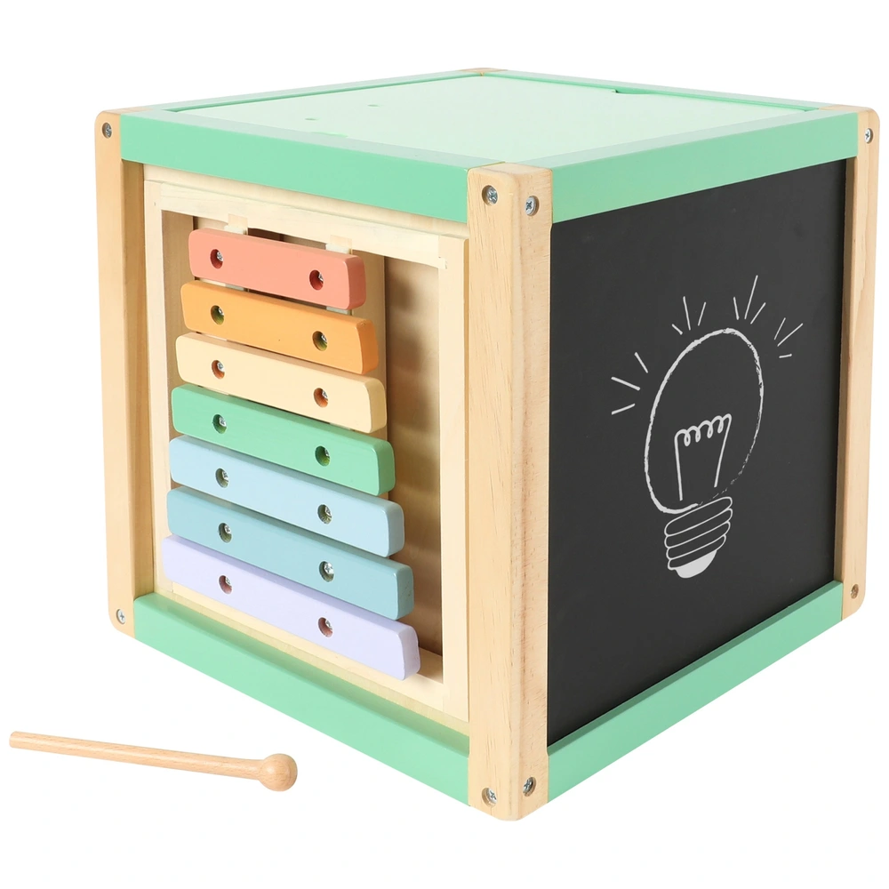 Small Foot 6558 - Cube « As » En Bois - Jeu De Dés Rapide Pour Toute La Famille - Dès 5 Ans - 2 Dés Inclus - Stratégie Et Chance