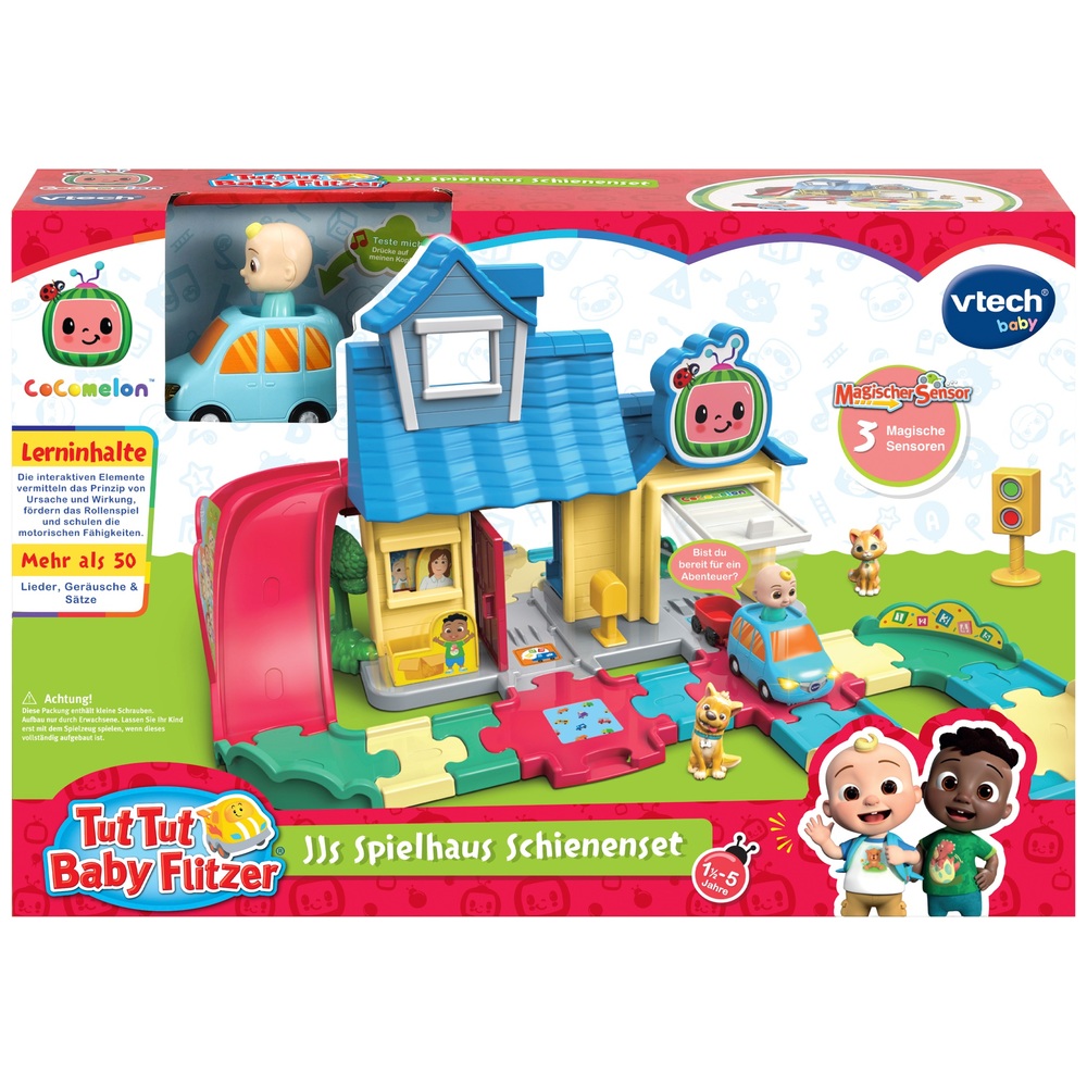 VTech Tut Tut Baby Flitzer JJs Spielhaus Schienenset Smyths