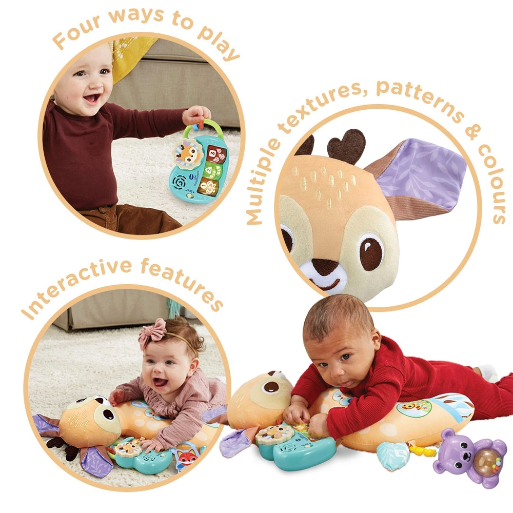 VTech Baby 4-in-1 Tummy Time Fawn Pillow Smyths Toys UK