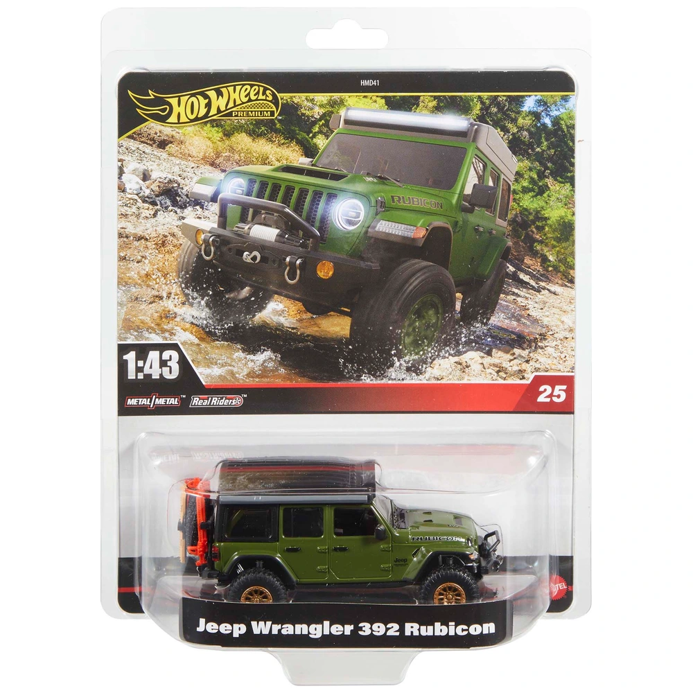 Hot Wheels Premium 1:43 Jeep Wrangler 392 Rubicon Die-Cast Car