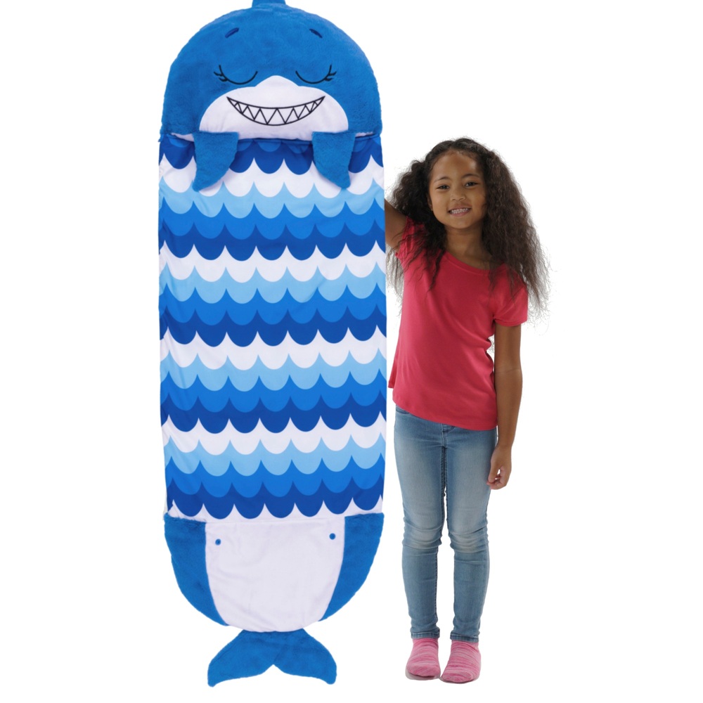 Happy Nappers Blue Shark 2-in-1 Large Plush Sleeping Bag | Smyths Toys ...