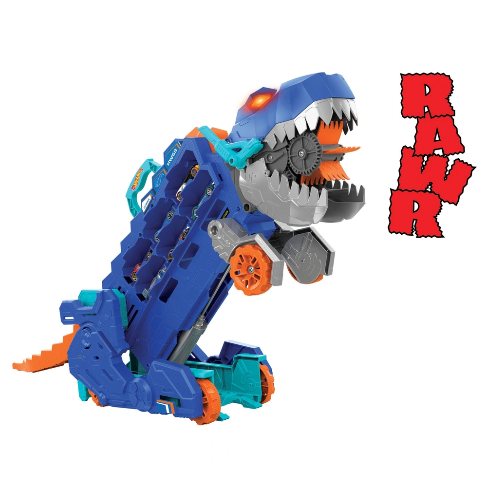 Hot Wheels City Let's Race Ultimate T-Rex Transporter Playset