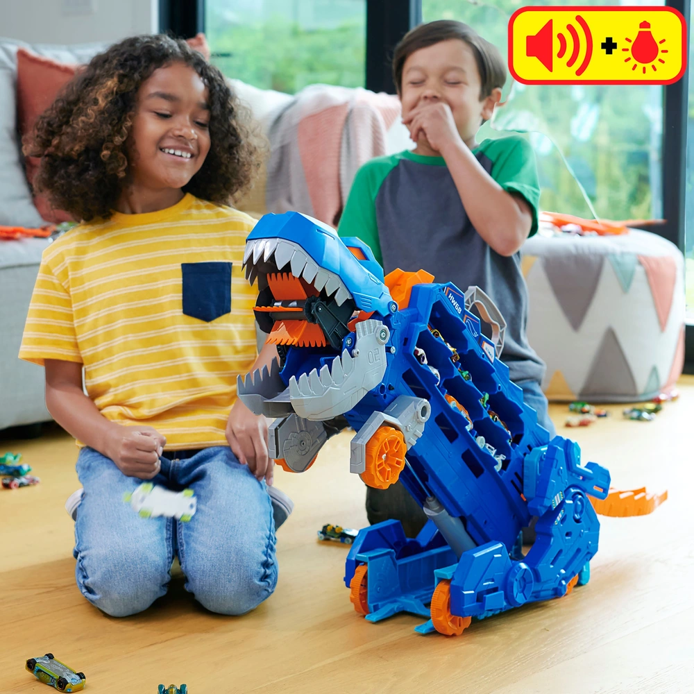 Hot Wheels City Let's Race Ultimate T-Rex Transporter Playset