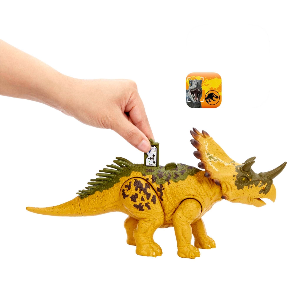 Jurassic World Wild Roar Regaliceratops Dinosaur Toy Figure with Sound ...