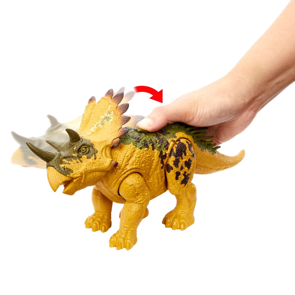 Jurassic World Wild Roar Regaliceratops Dinosaur Toy Figure with Sound