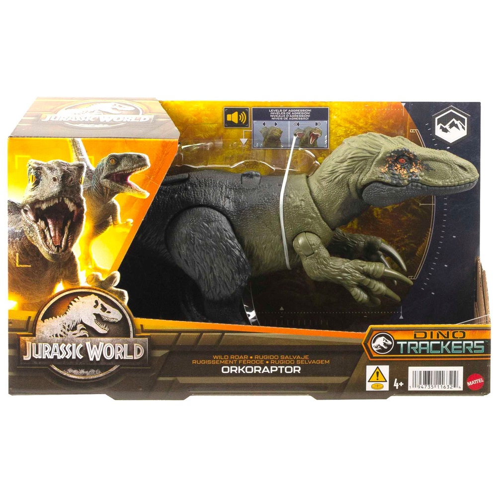 Jurassic World Wild Roar Orkoraptor Dinosaur Toy Figure with Sound ...