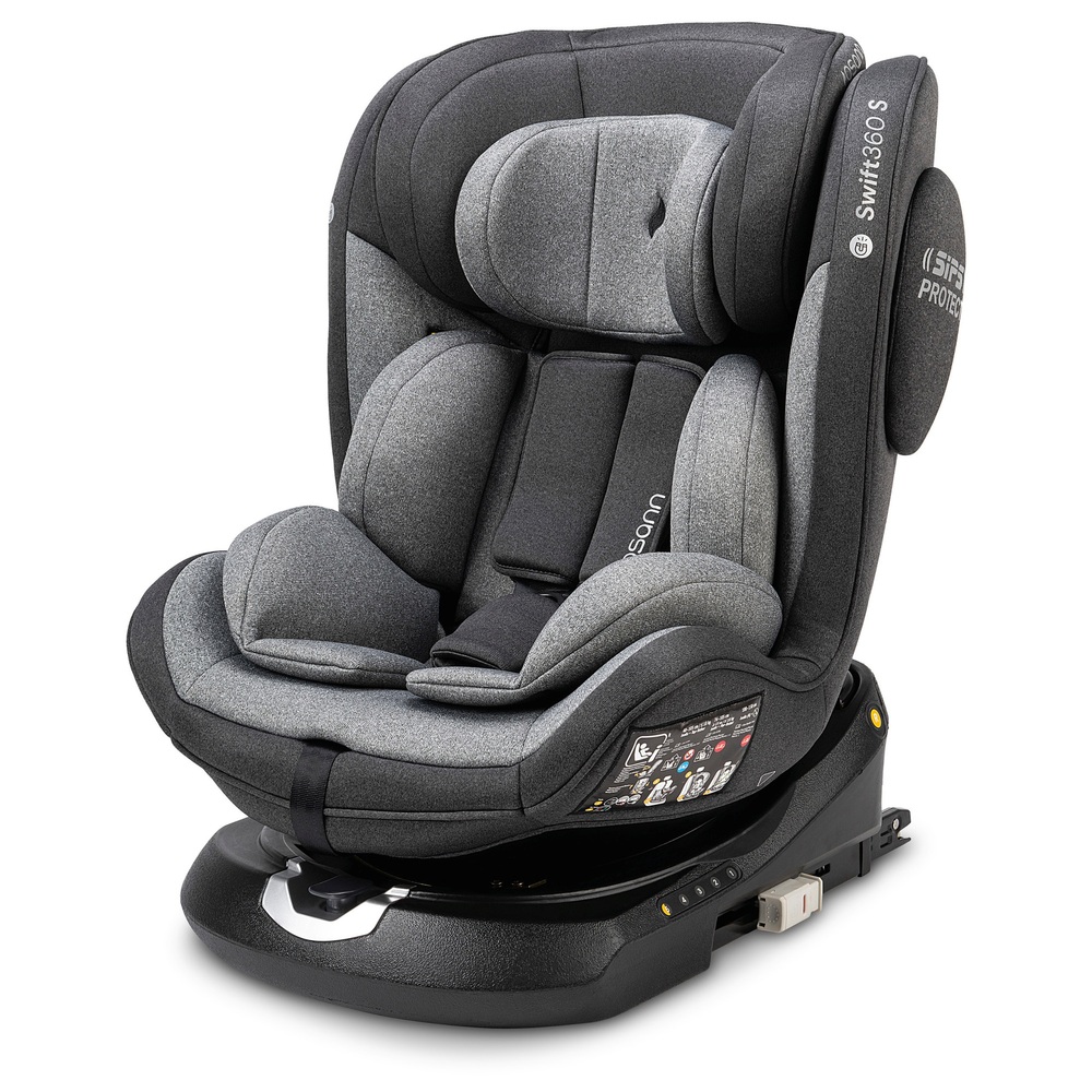 Osann Kindersitz Swift360 S i-Size drehbarer mitwachsender Autositz  Universe Grey grau | Smyths Toys Österreich