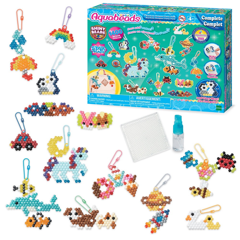 Aquabeads® Keychain Designer Party Pack – Growing Tree Toys