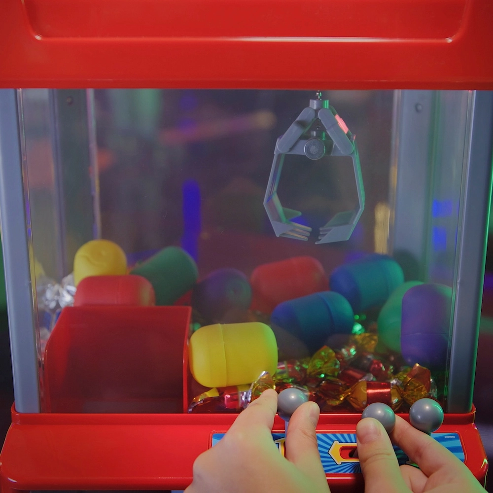 Electronic Claw Toy Grabber Machine With LED Lights by TSF TOYS