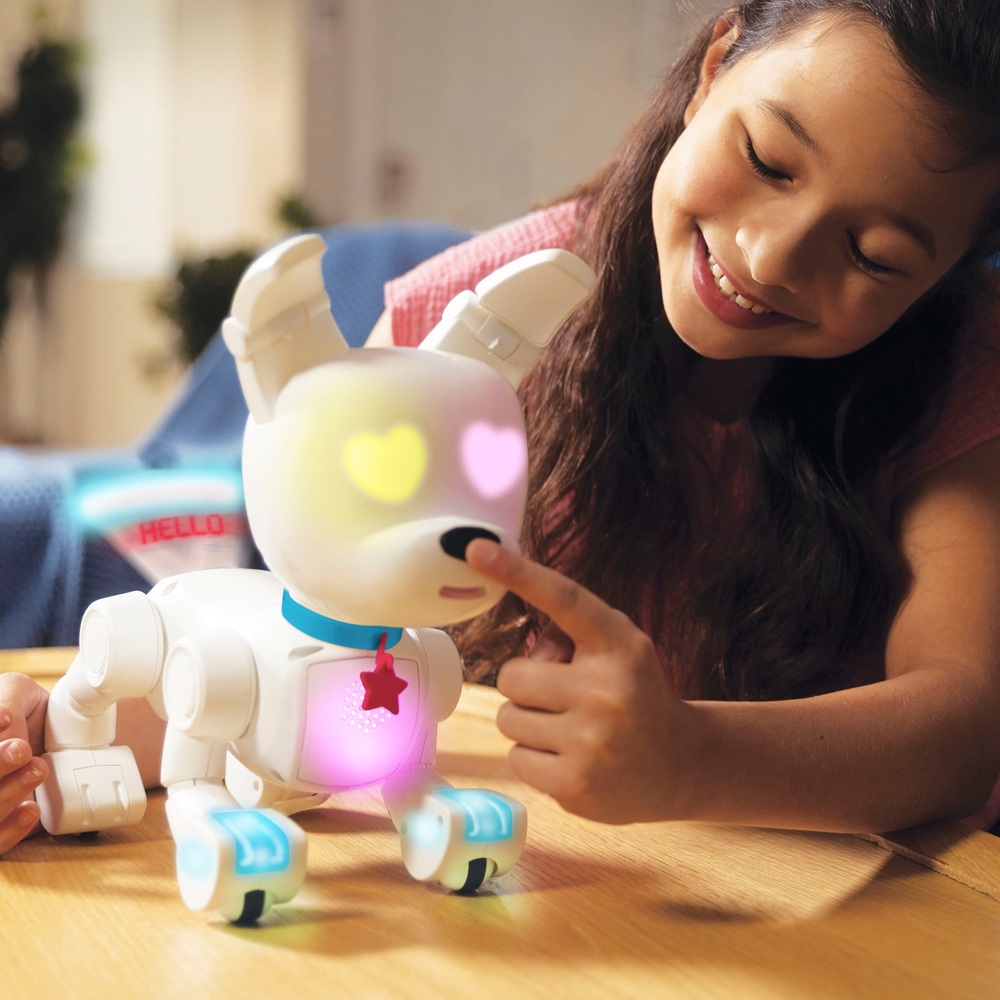 Dog-E - Interactive Robot Dog with Colorful LED Lights, 200+ Sounds & Reactions, App Connected