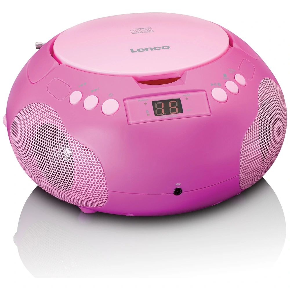 Lenco SCD-625 tragbarer Kinder-CD-Player mit Radio, Mikrofon Lenco SCD-625 tragbarer Kinder-CD-Player mit Radio, Mikrofon