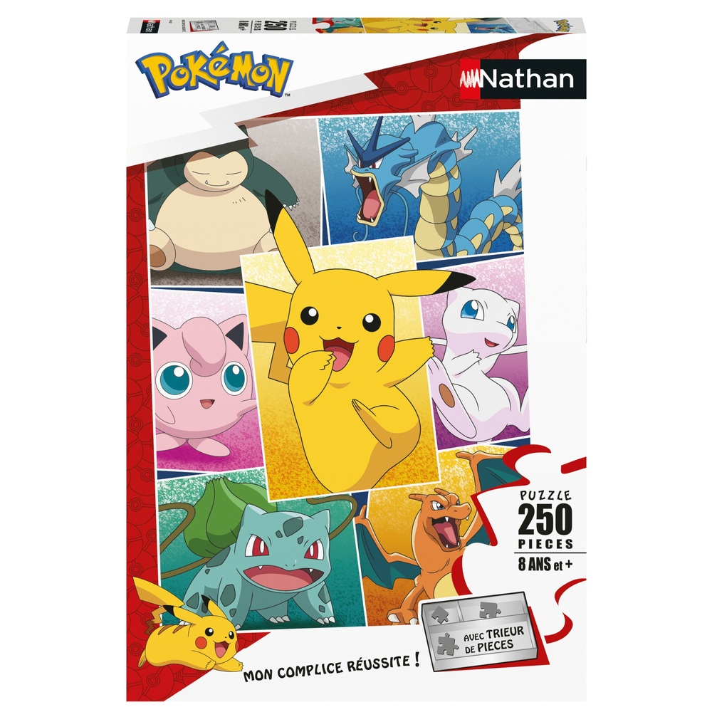 Puzzle 150 pièces : Pokémon : Evoli et ses évolutions - Nathan