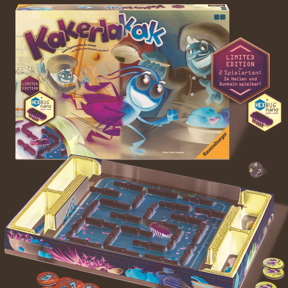 Kakerlakak Glow in the Dark Spiel mit HEXBUG nano Kakerlake | Smyths Toys  Österreich