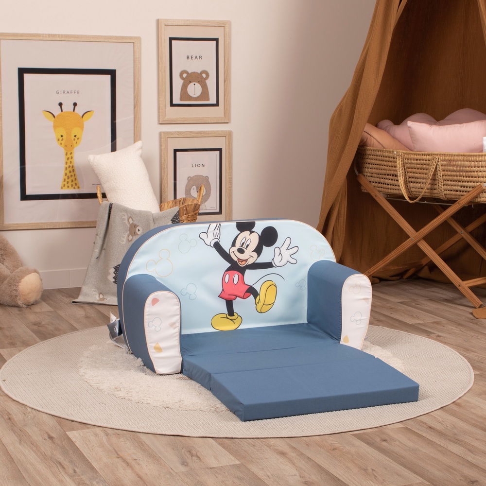 Is aan het huilen Aanzienlijk linnen Disney Micky Mouse Slaapbank blauw | Smyths Toys Nederland