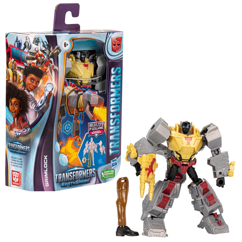 Transformers EarthSpark Deluxe Grimlock Action Figure | Smyths Toys UK