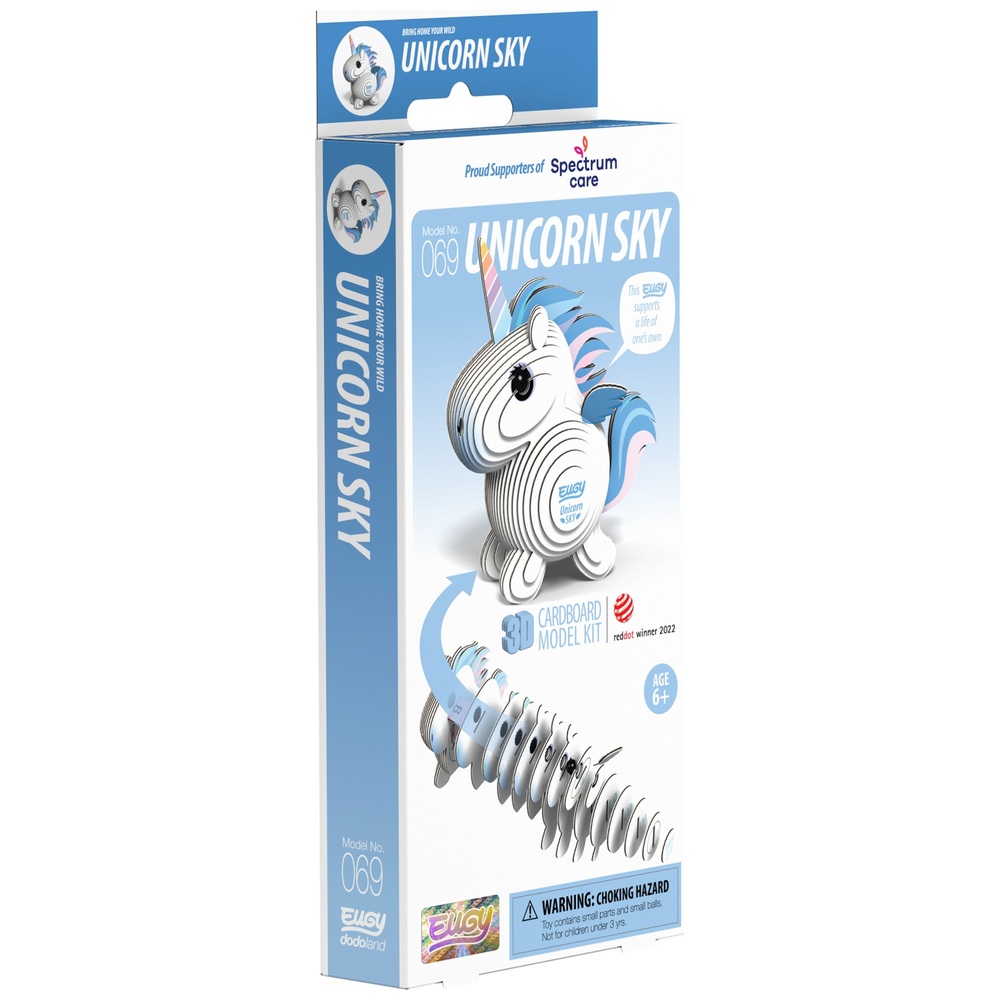 EUGY Unicorn 3D Cardboard Model Kit Smyths Toys UK