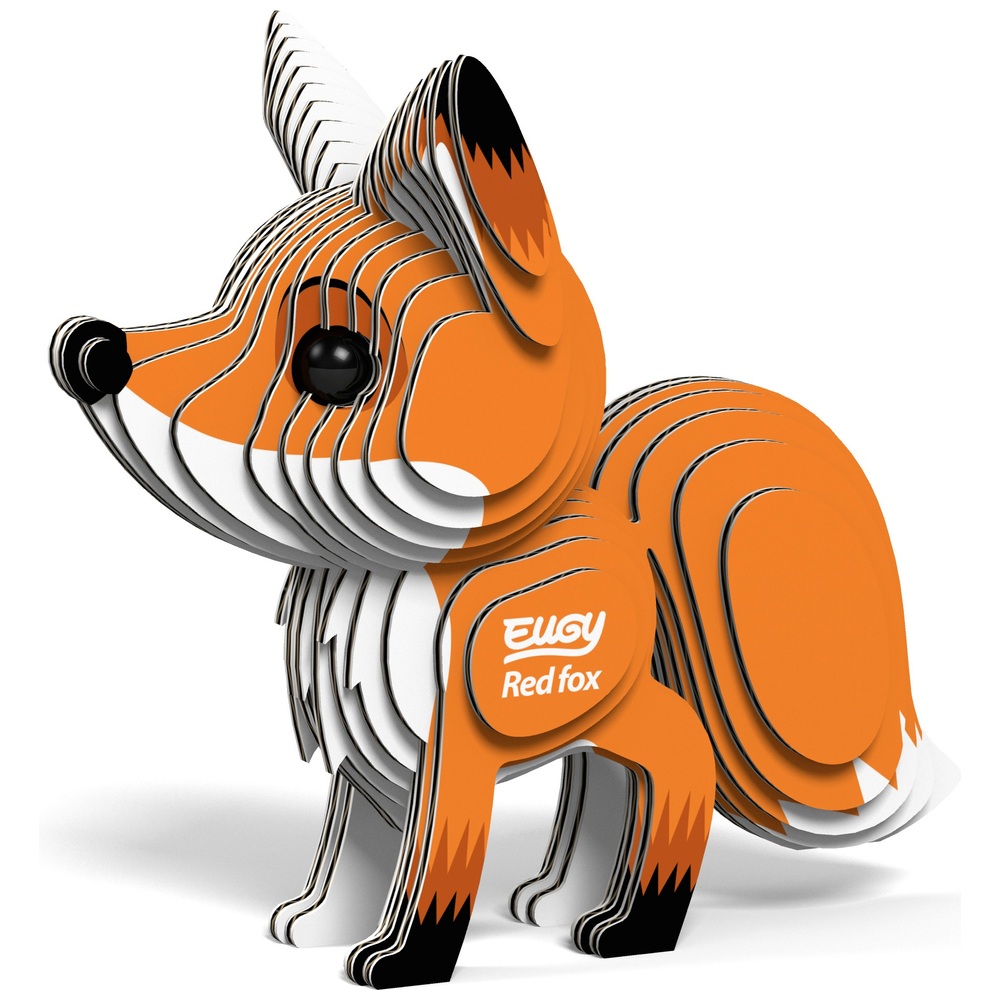 EUGY Red Fox 3D Cardboard Model Kit Smyths Toys UK