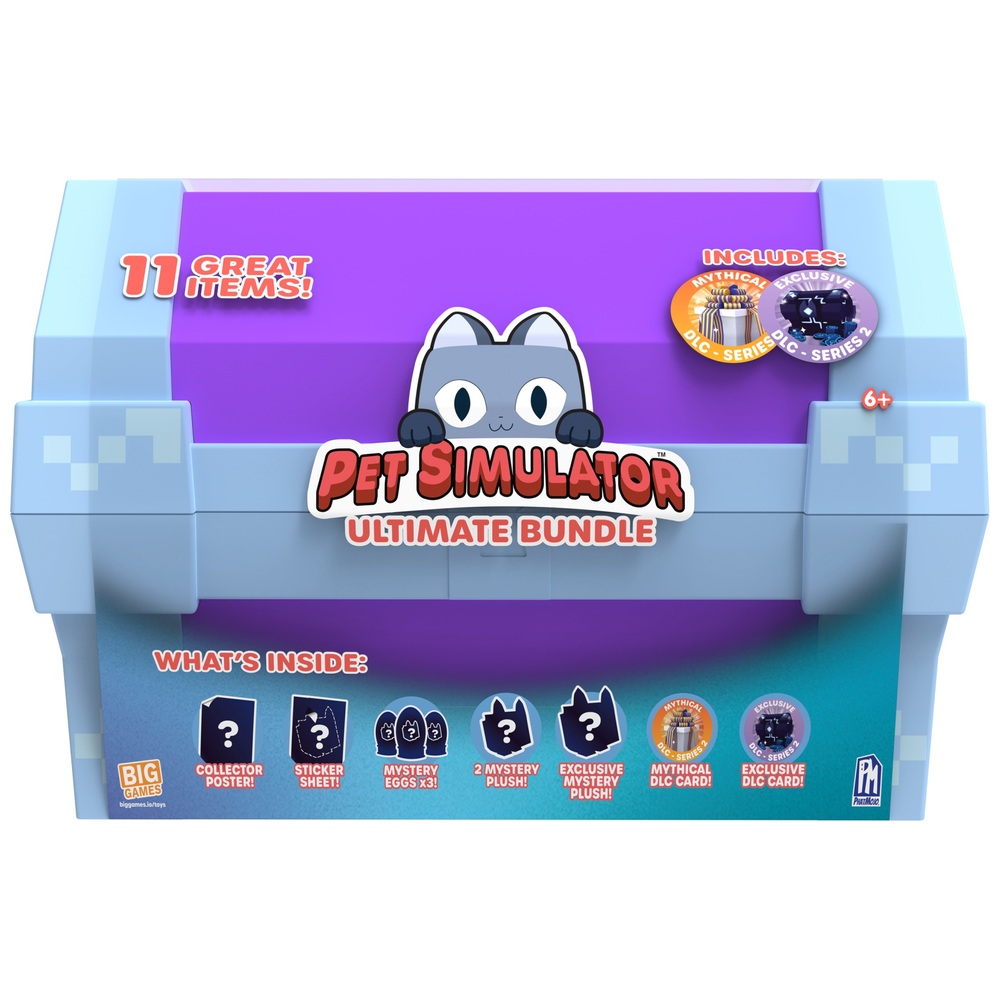 Roblox Pet Simulator X Series 2 Collector Bundle (2 DLC Codes, 2 Mystery  Eggs, Poster, Sticker, Exclusive Plush & Mystery Egg)