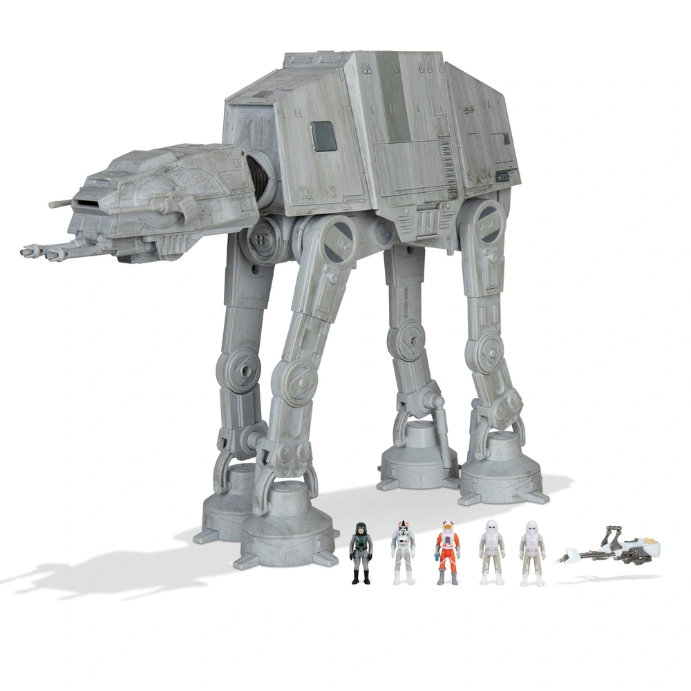 Star Wars Micro Galaxy Squadron Spielzeug Set mit AT-AT, Speeder