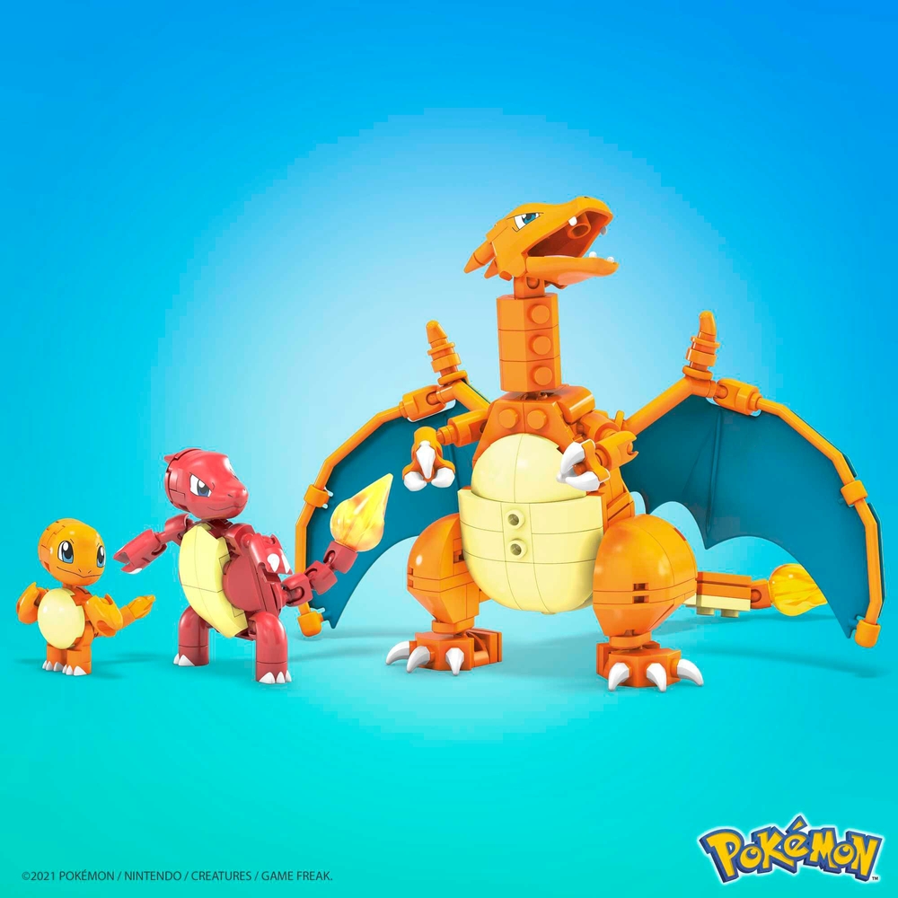 Mega Construx - Pokémon Coffret Evolution Salamèche Reptincel Dracaufeu