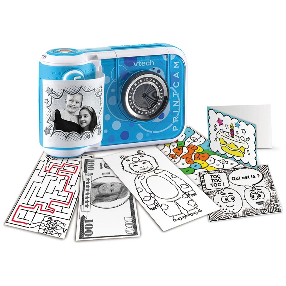 VTech Appareil Photo KidiZoom Print Cam Bleu Smyths Toys France