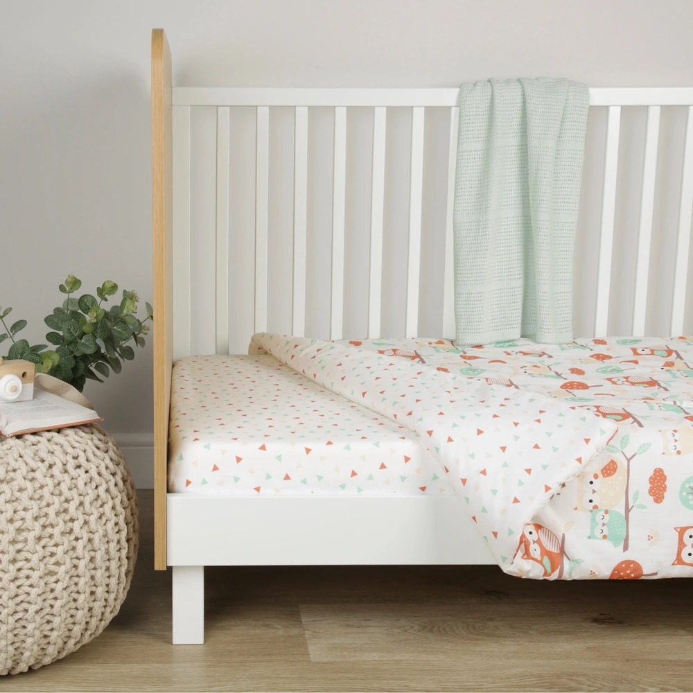 Fitted Sheet Baby Boy Owl Crib Bedding Wayfair Crib Bedding Set