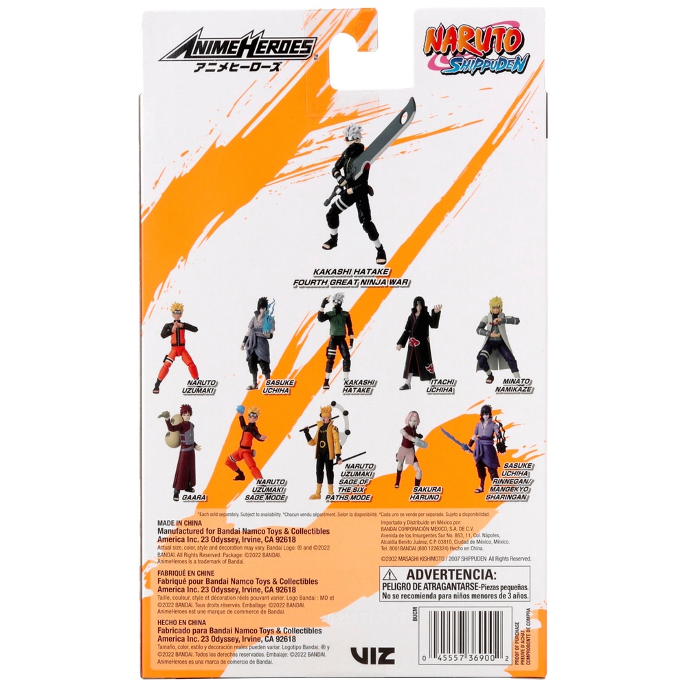 Anime Heroes 15cm Naruto Kakashi Action Figure Smyths Toys UK