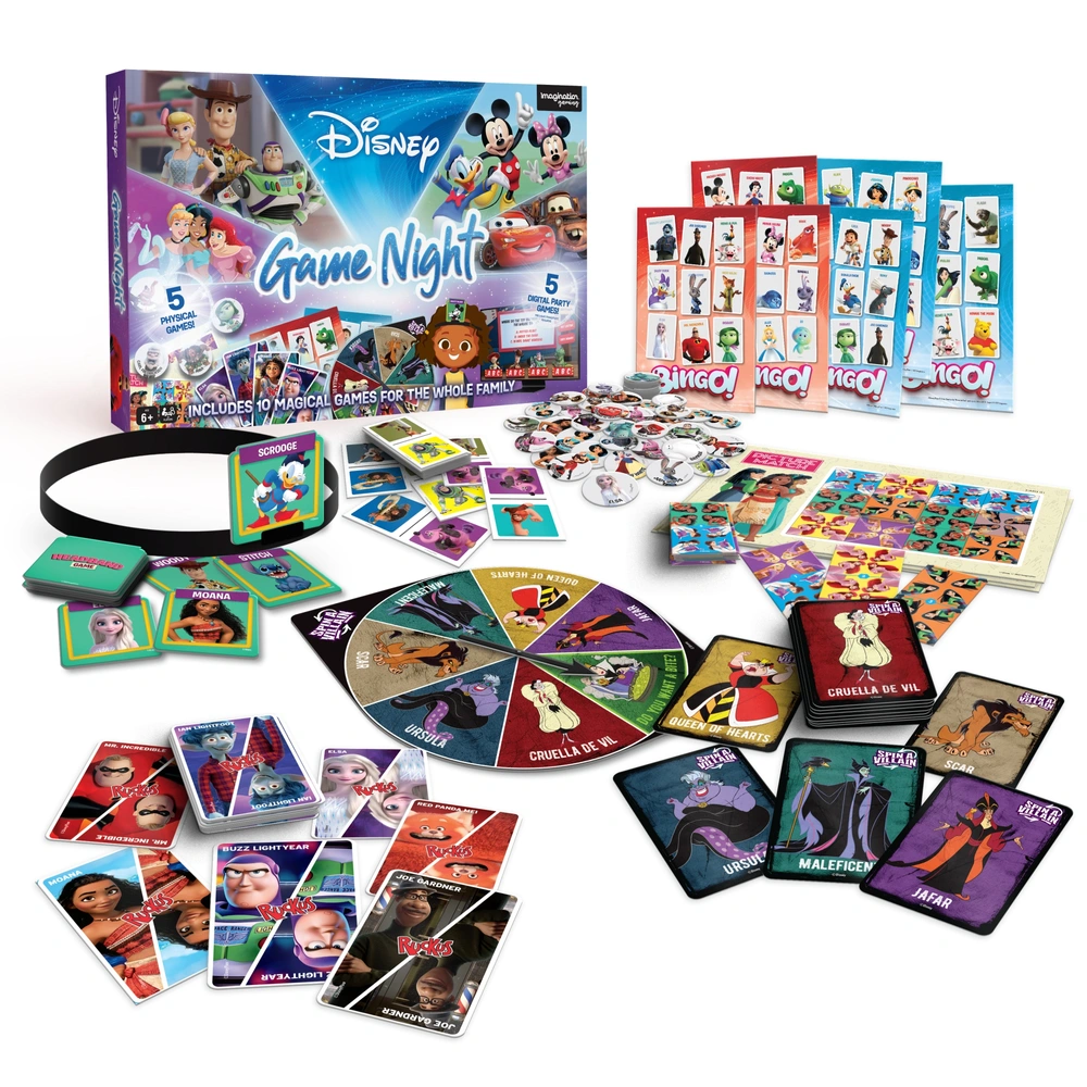Disney Game Night 10-in-1 Board Game Collection Smyths Toys UK